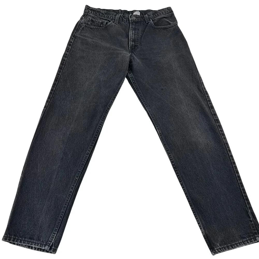 Levi's Black Vintage Jeans Size 32X29 USA Made Tapered leg